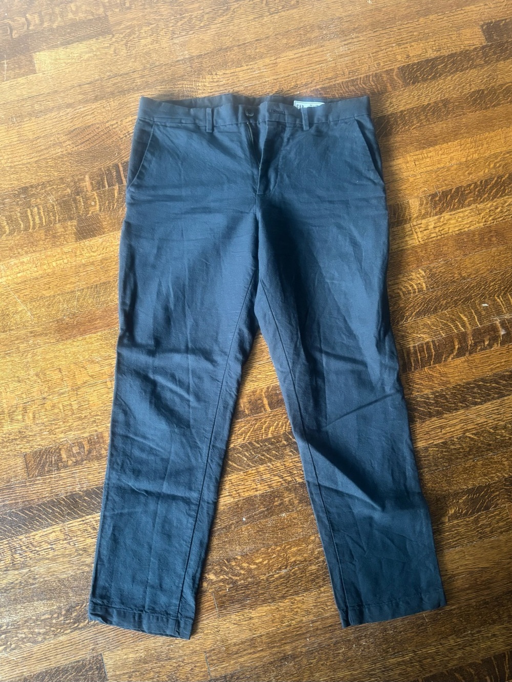 Men's linen cotton Black Pants